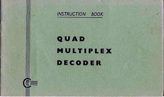 Quad_Acoustical-MPX Decoder_Multiplex Decoder-1964.FM Decoder preview